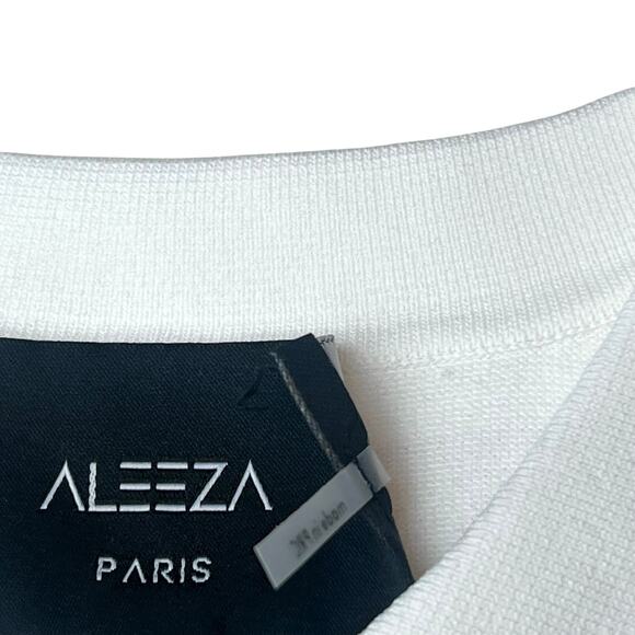 NWT Aleeza Paris Barbara Gold Hardware Knit Cardigan Sweater Top Size Small - Picture 6 of 11